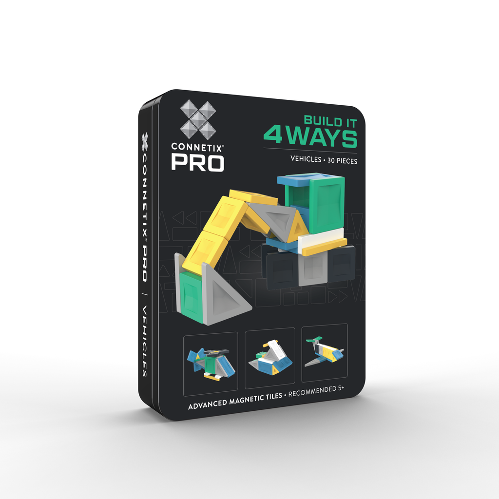 Connetix PRO Build It 4 Ways 30pc - Vehicles Pack