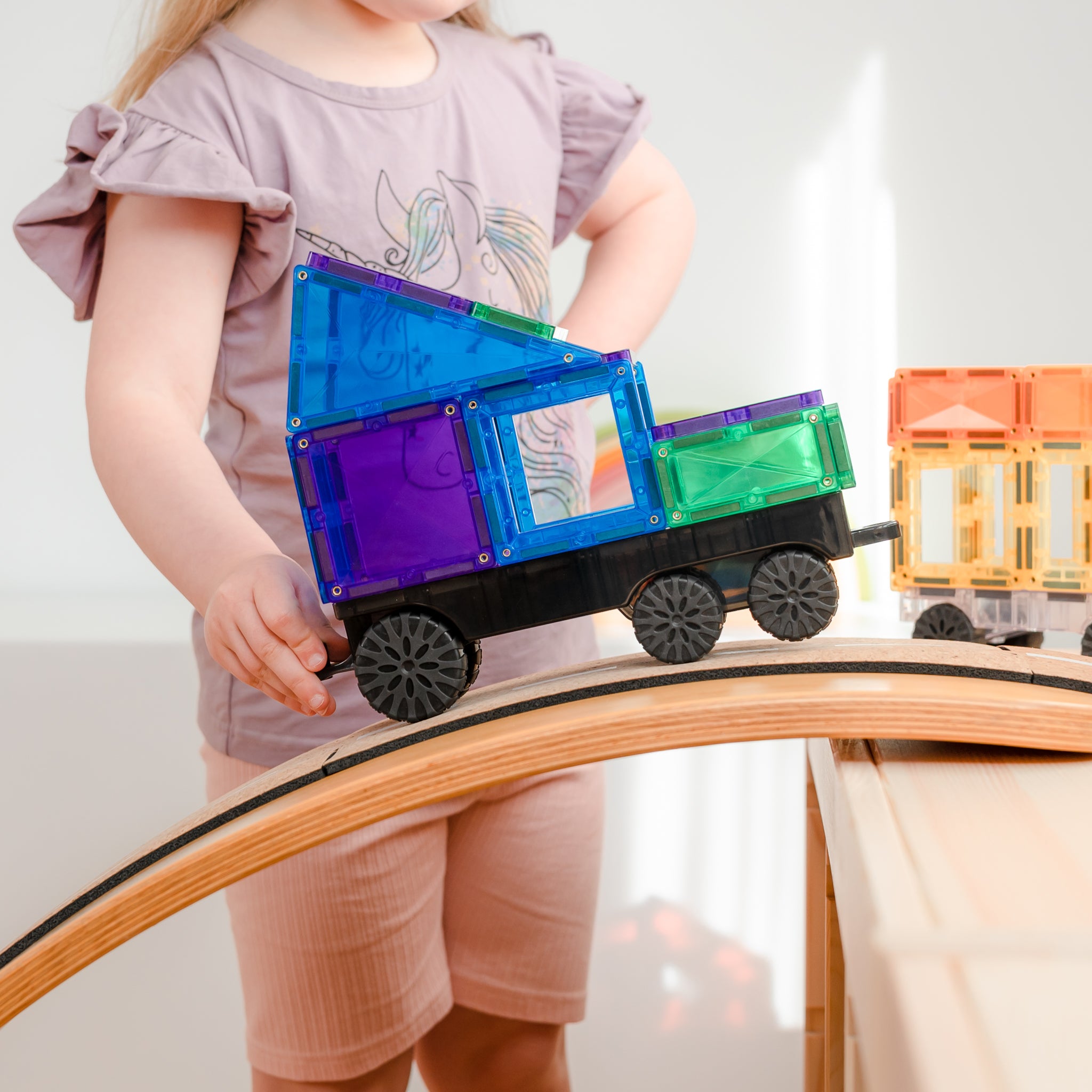 Connetix Tiles - 50 Piece Transport Pack | Rainbow