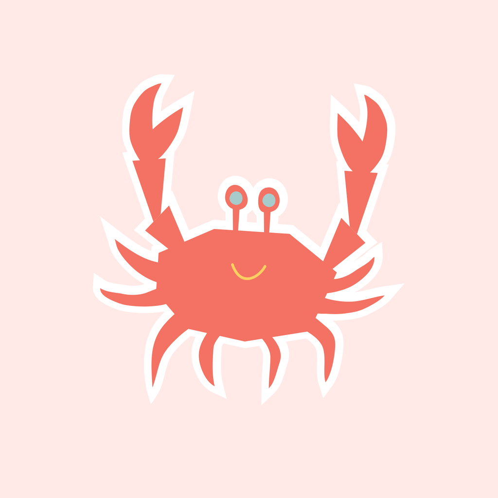 Greeting Card - Crab