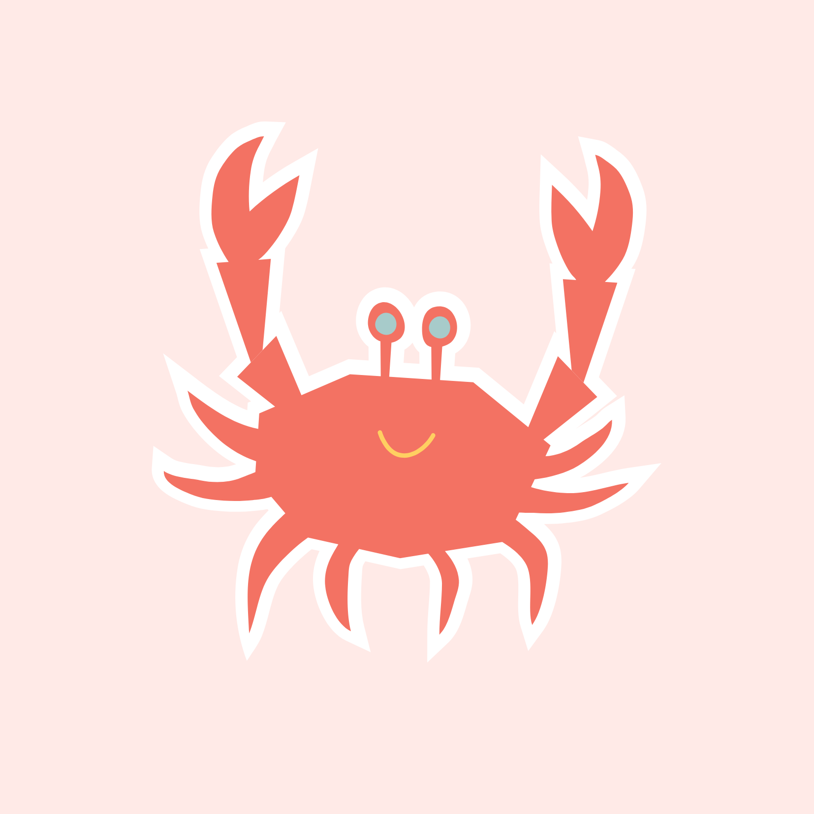 Greeting Card - Crab