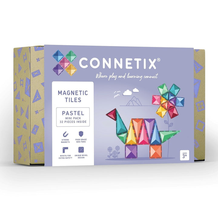 Connetix Tiles - 32 Piece Mini Pack | Pastel