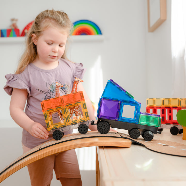 Connetix Tiles - 50 Piece Transport Pack | Rainbow