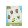 Jibbitz Charms - Super Mario 5pk