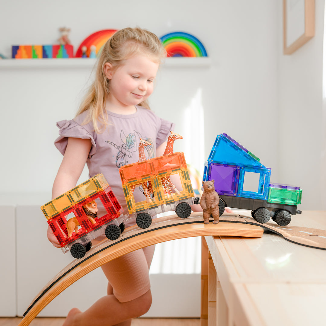 Connetix Tiles - 50 Piece Transport Pack | Rainbow