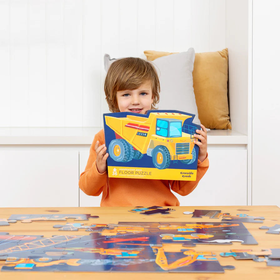 Classic Floor Puzzle 36 Piece - Construction Zone