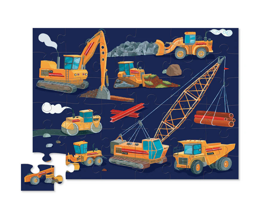Classic Floor Puzzle 36 Piece - Construction Zone