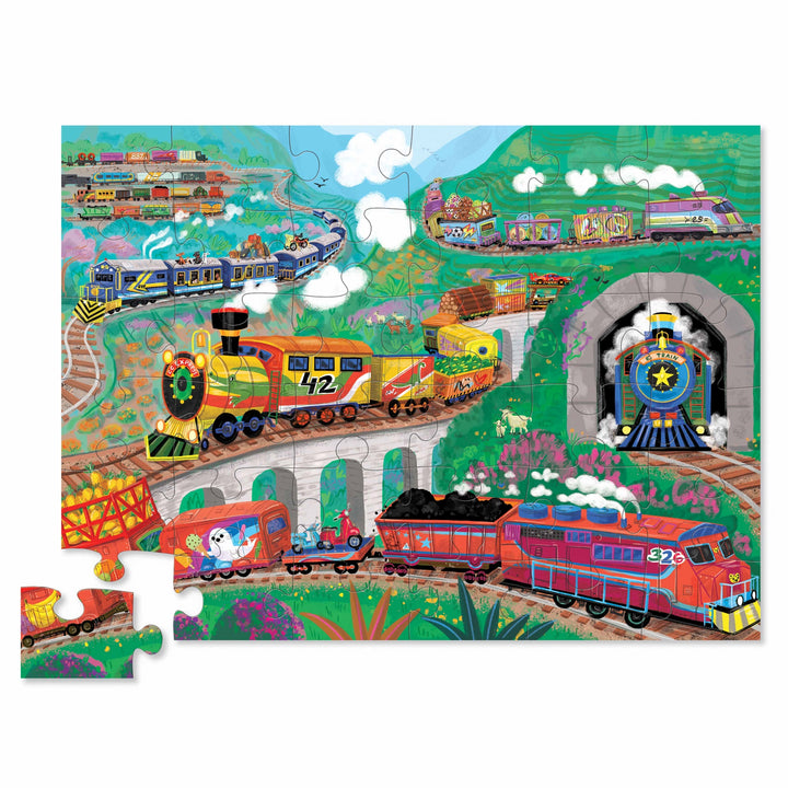 Classic Floor Puzzle 36 Piece -  All Aboard (Foil Stamped)