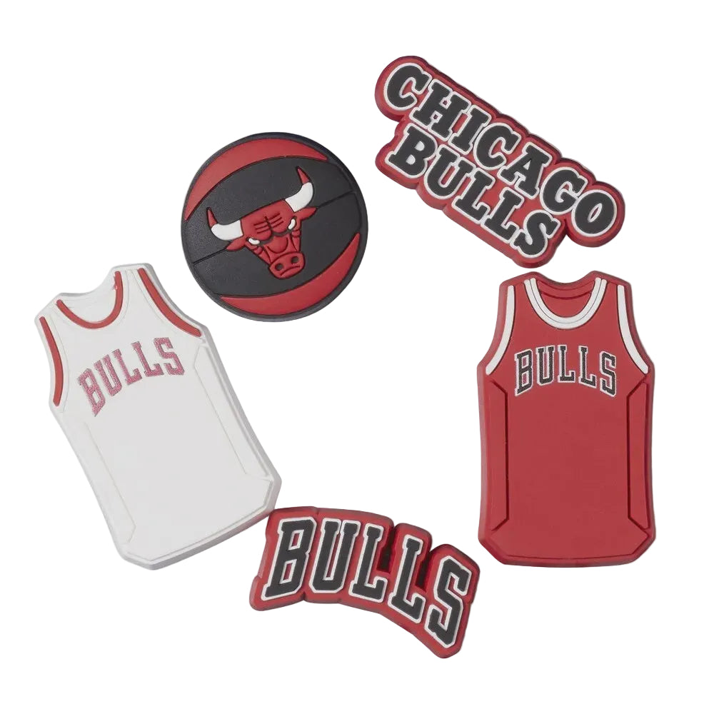 Jibbitz Charms - NBA Chicago Bulls 5Pk