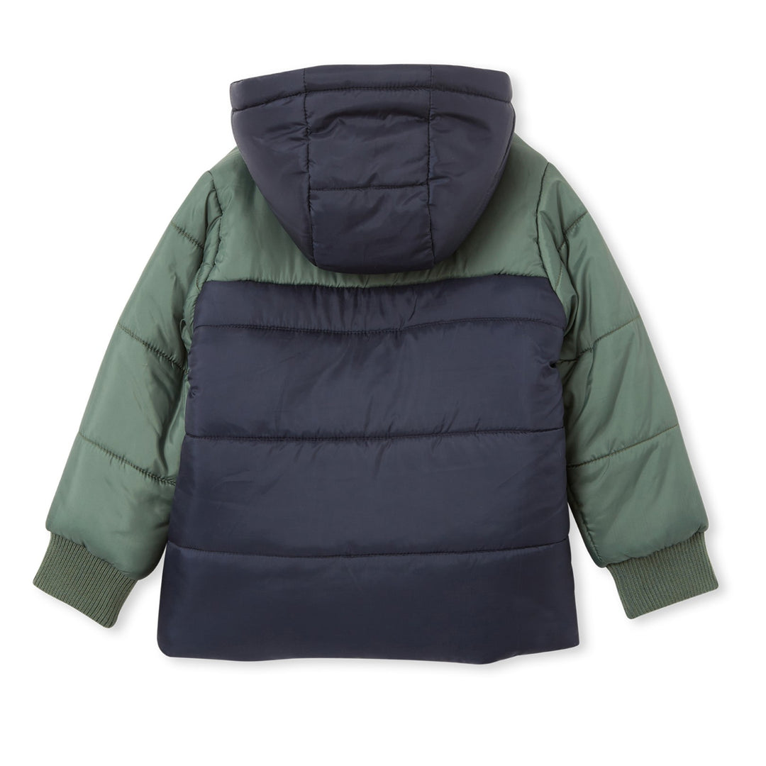 Milky Panel Puffer Jacket