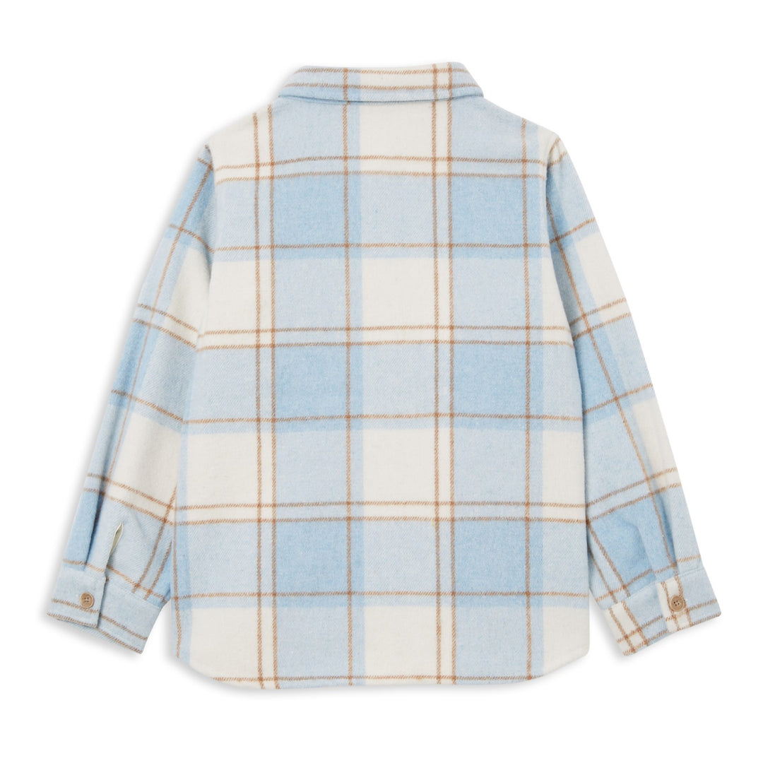 Milky Overshirt - Sky Blue Check