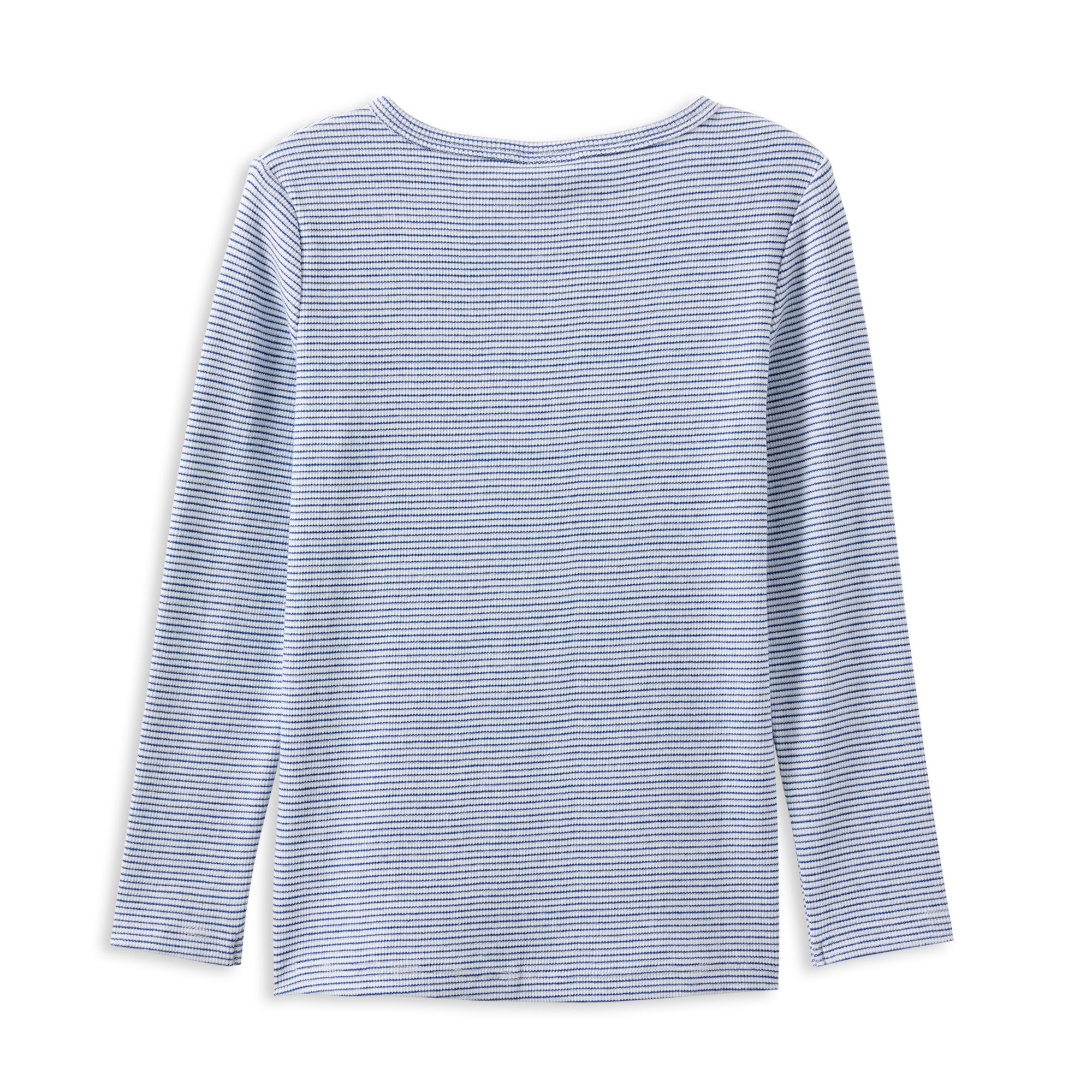 Milky Blue Stripe Henley