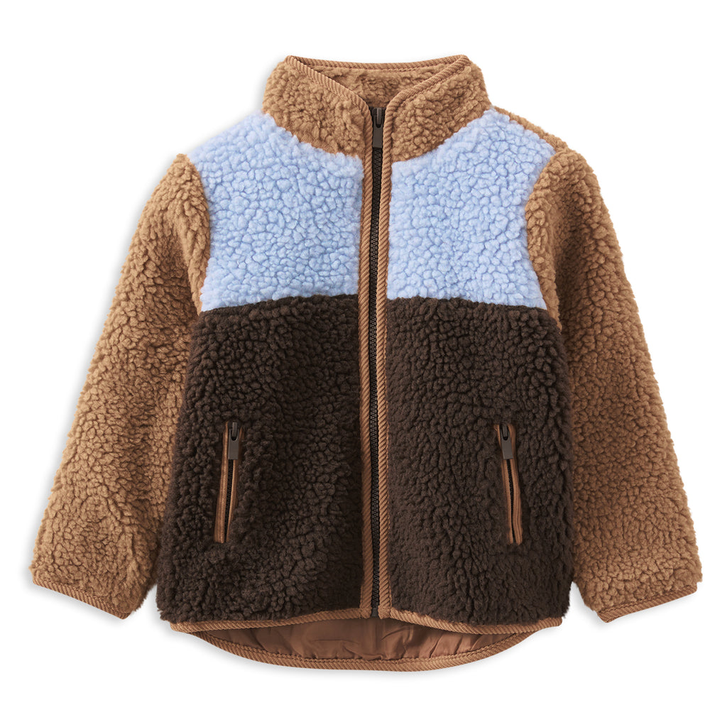 Milky Boys Colour Block Sherpa Jacket