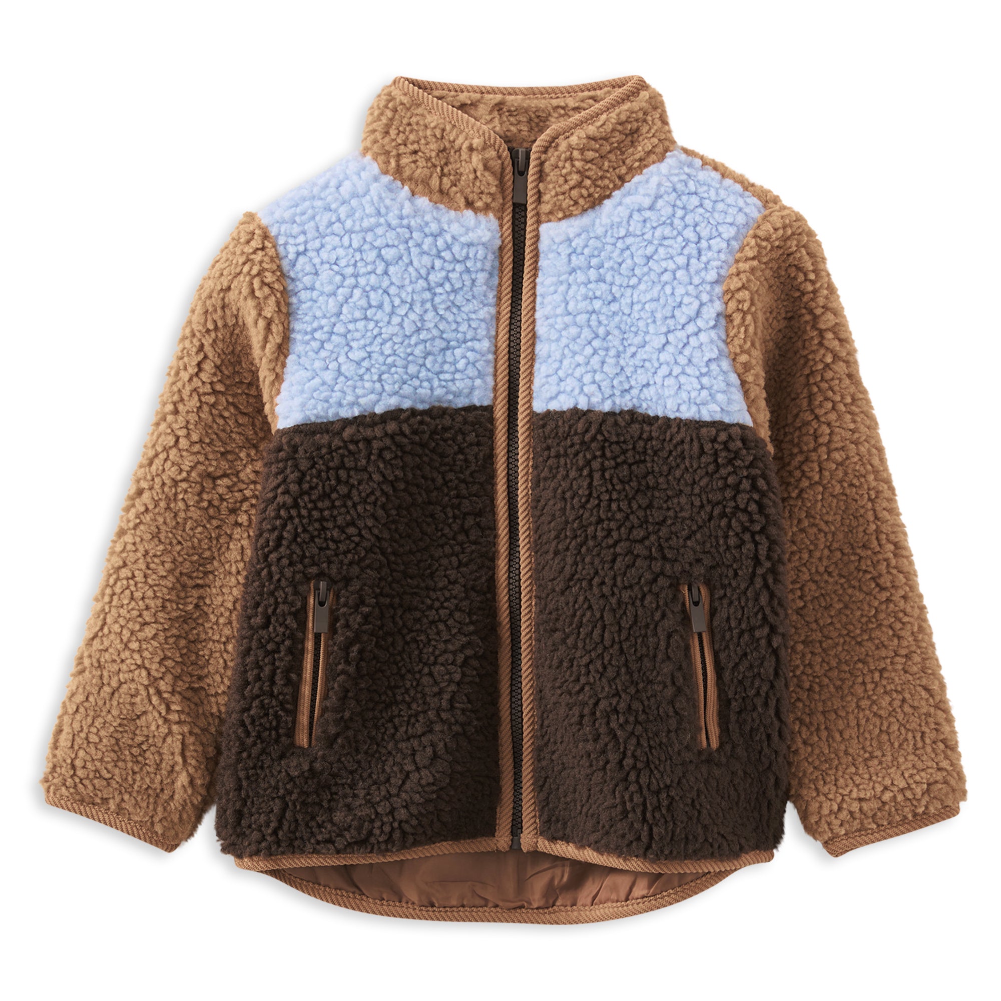 Milky Boys Colour Block Sherpa Jacket