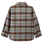 Milky Earth Check Overshirt