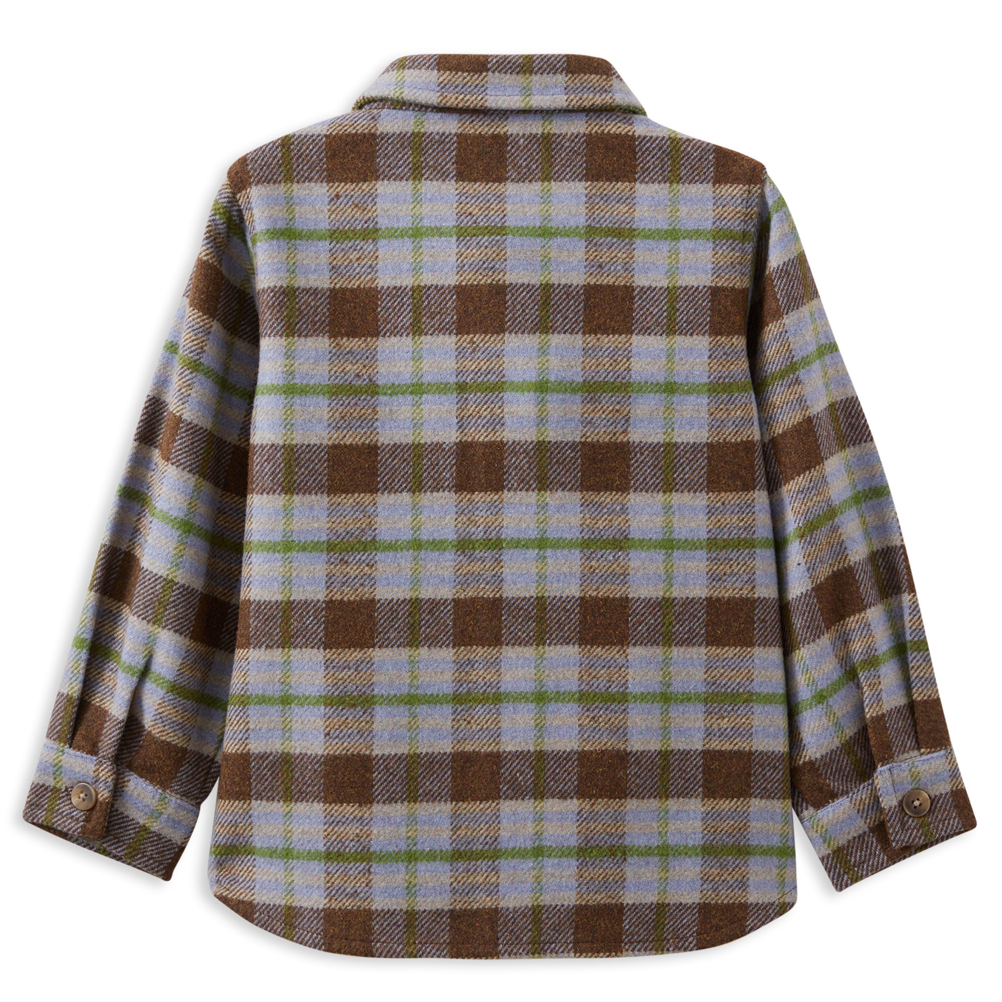 Milky Earth Check Overshirt