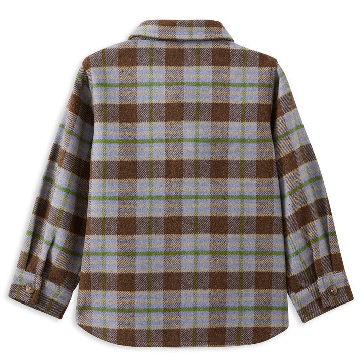 Milky Earth Check Overshirt