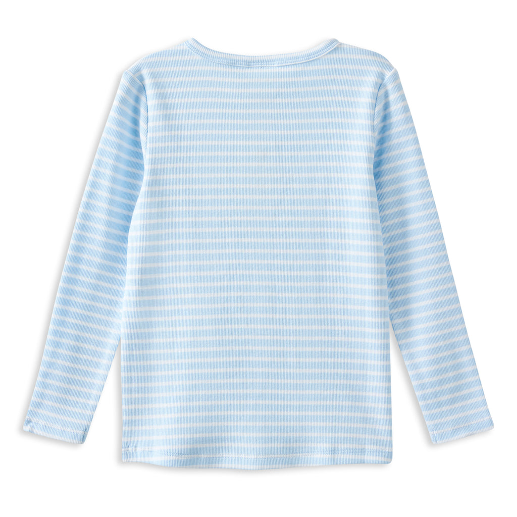 Mist Stripe Henley