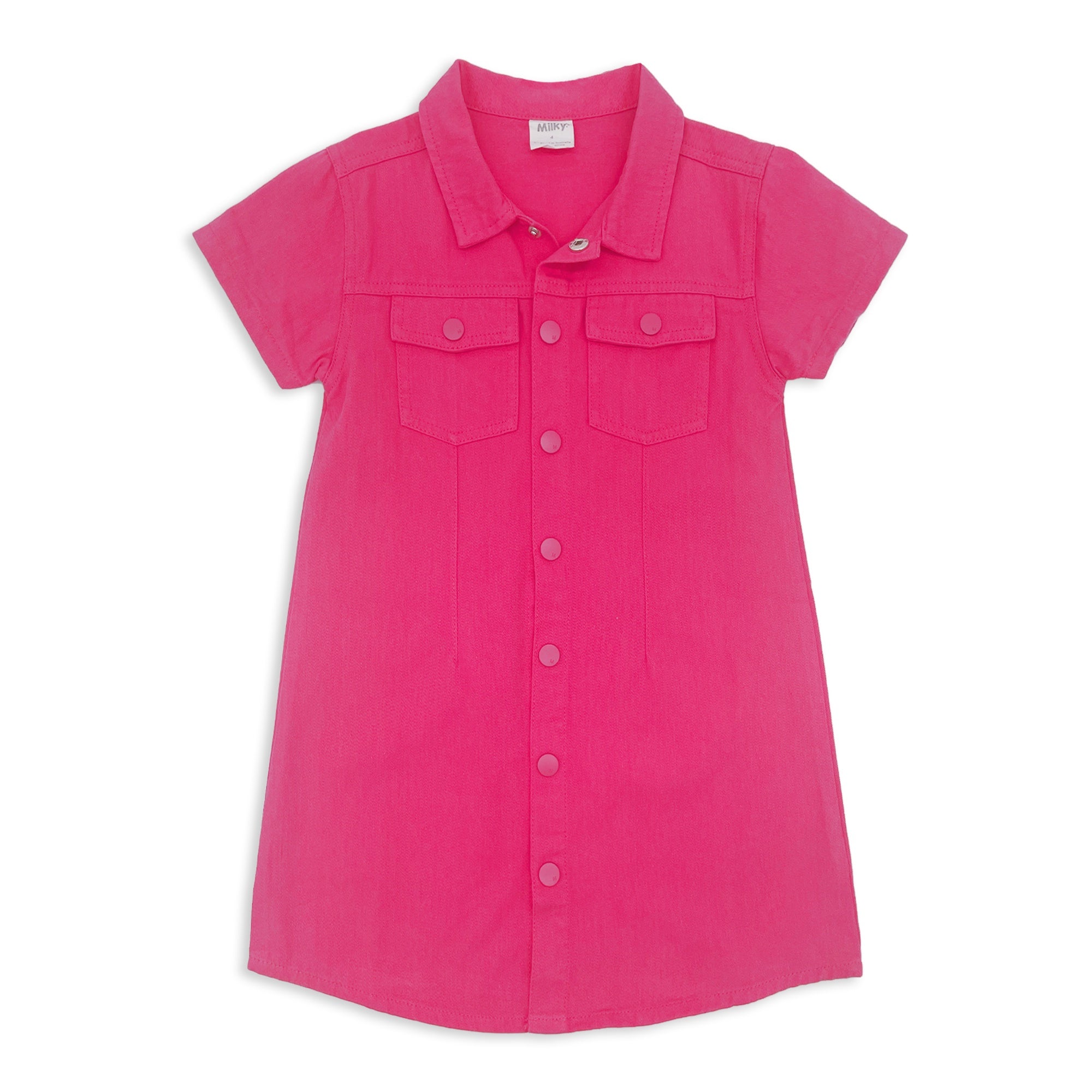 Milky Pink Denim Dress