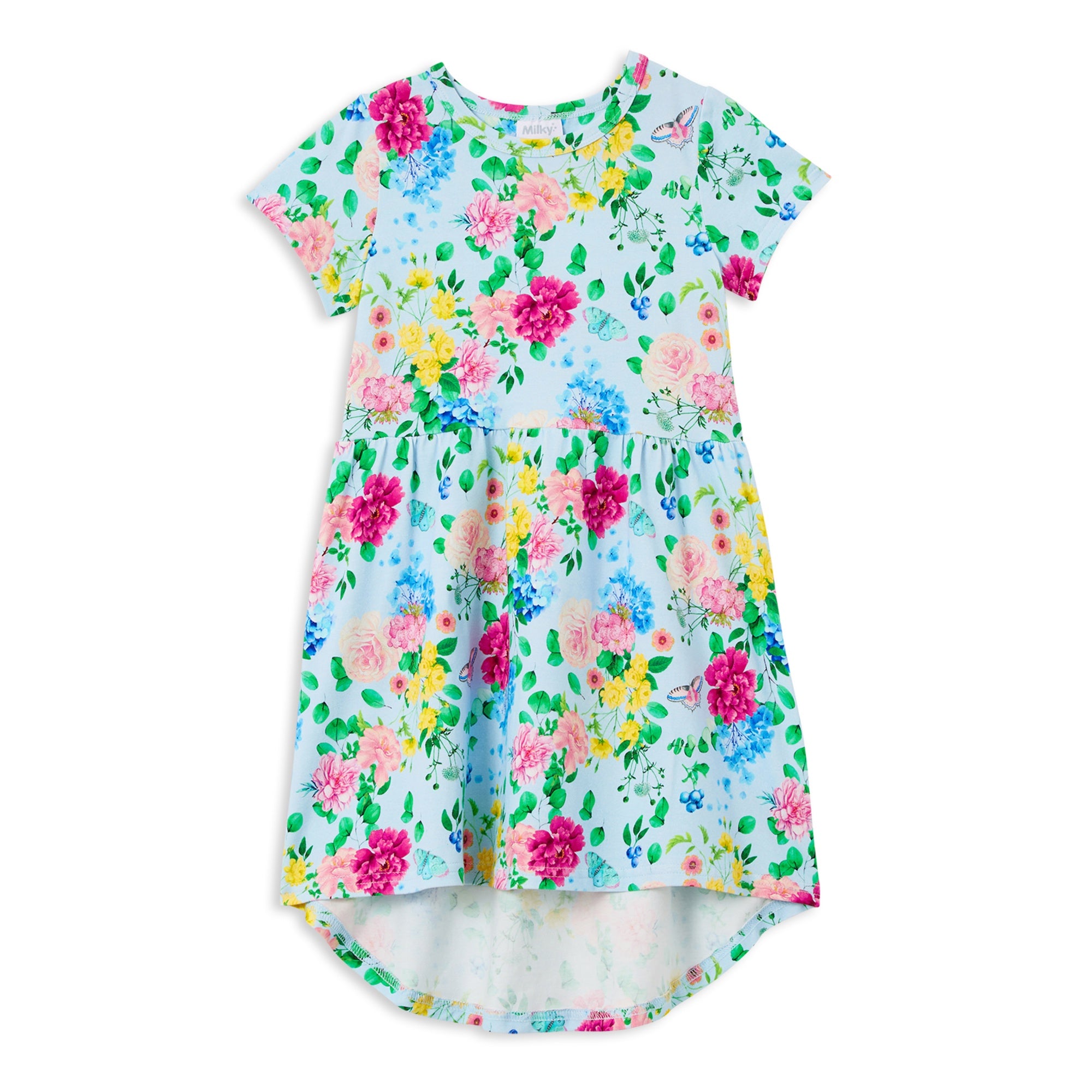 Milky Garden Party Hi-Lo Dress