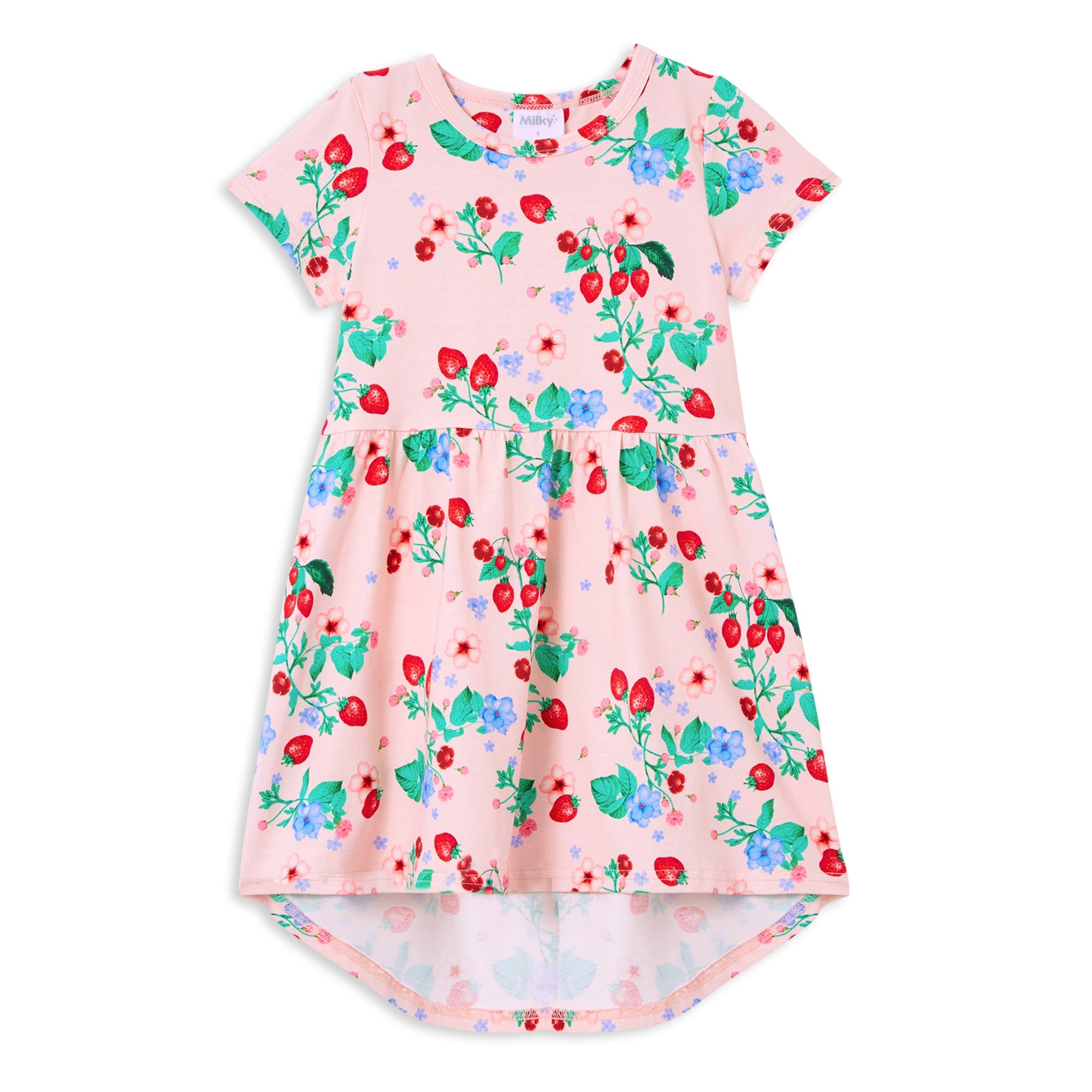 Milky Very Berry Hi- Lo Dress