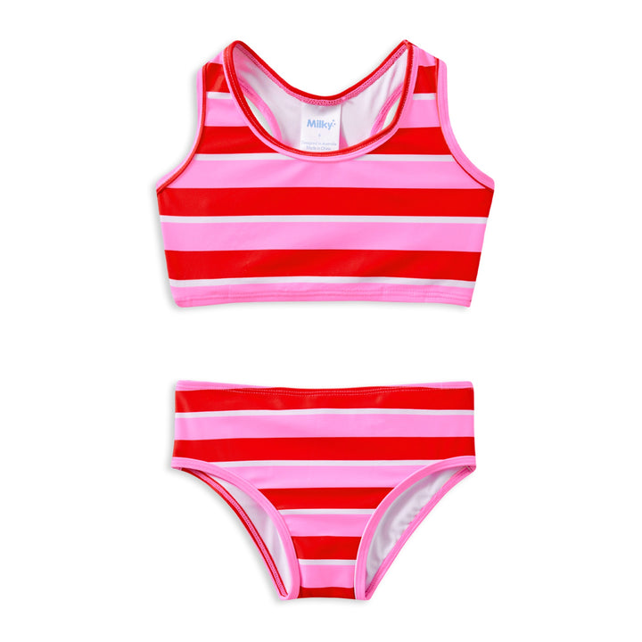Milky Candy Stripe Bikini
