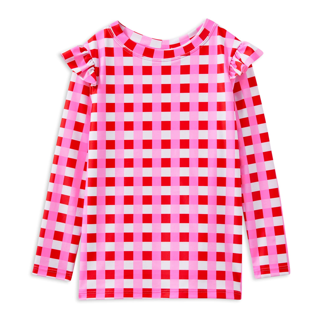 Milky Lollipop Check Rash Vest