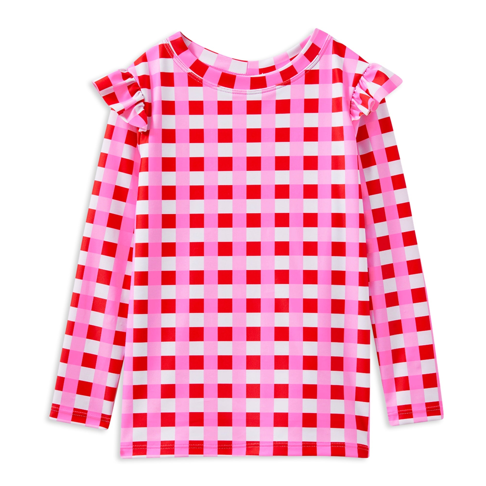 Milky Lollipop Check Rash Vest
