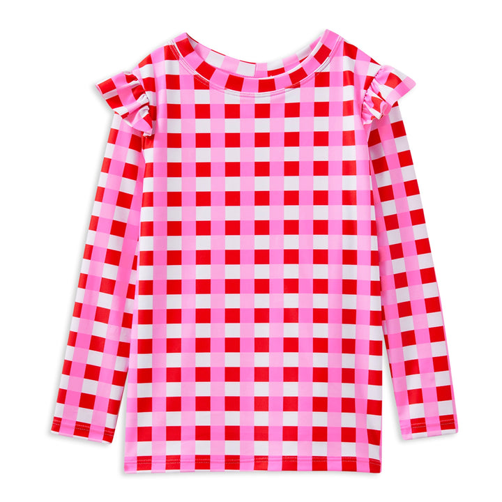 Milky Lollipop Check Rash Vest