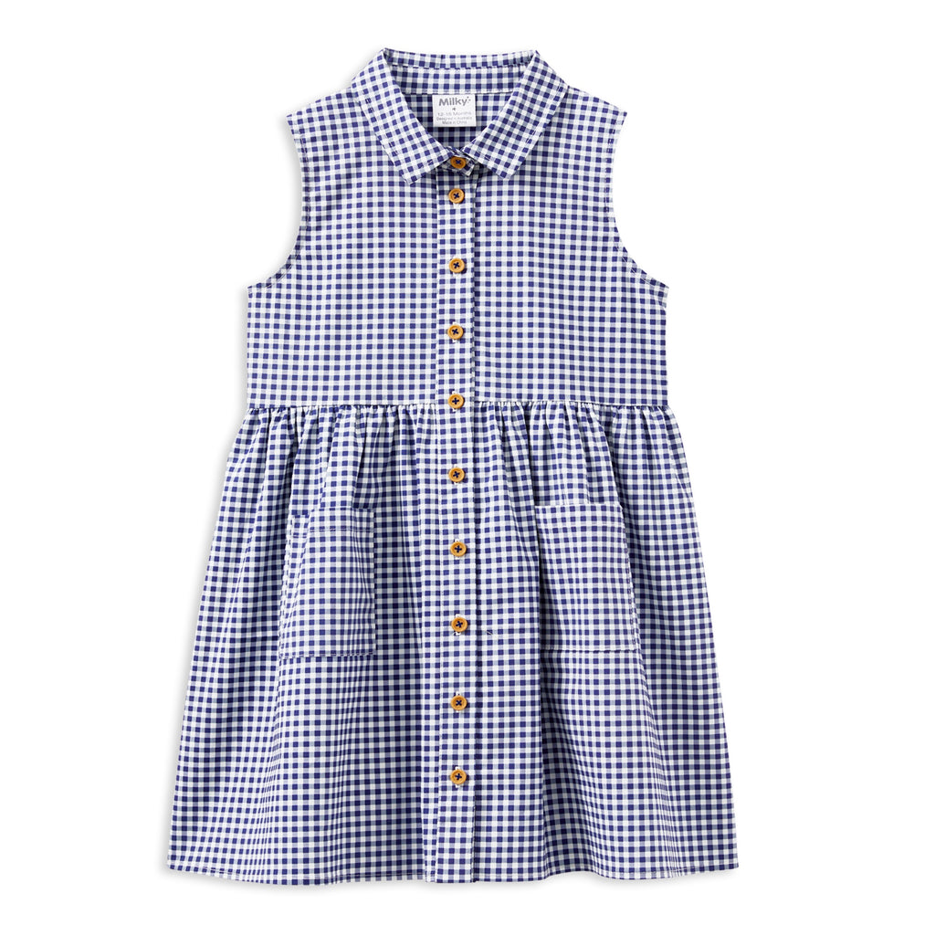 Milky Gingham Dress