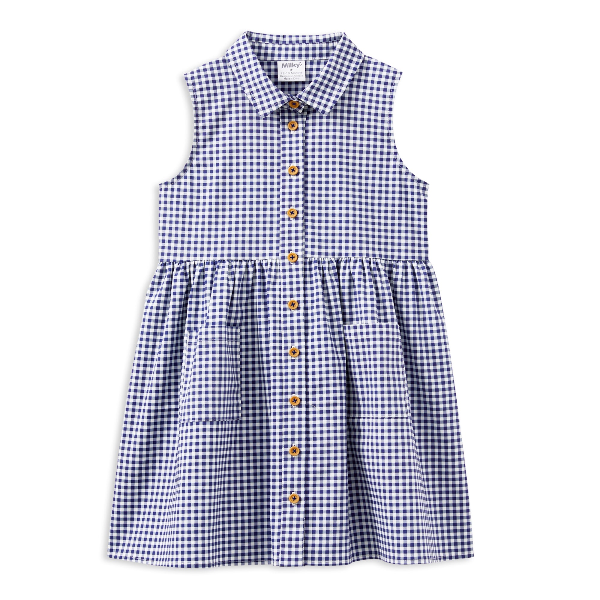 Milky Gingham Dress