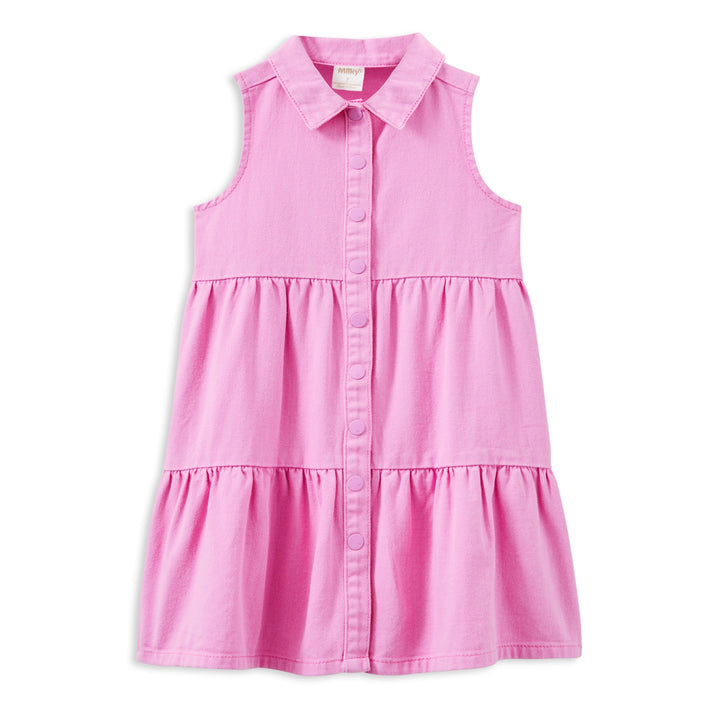 Milky Pink Twill Dress