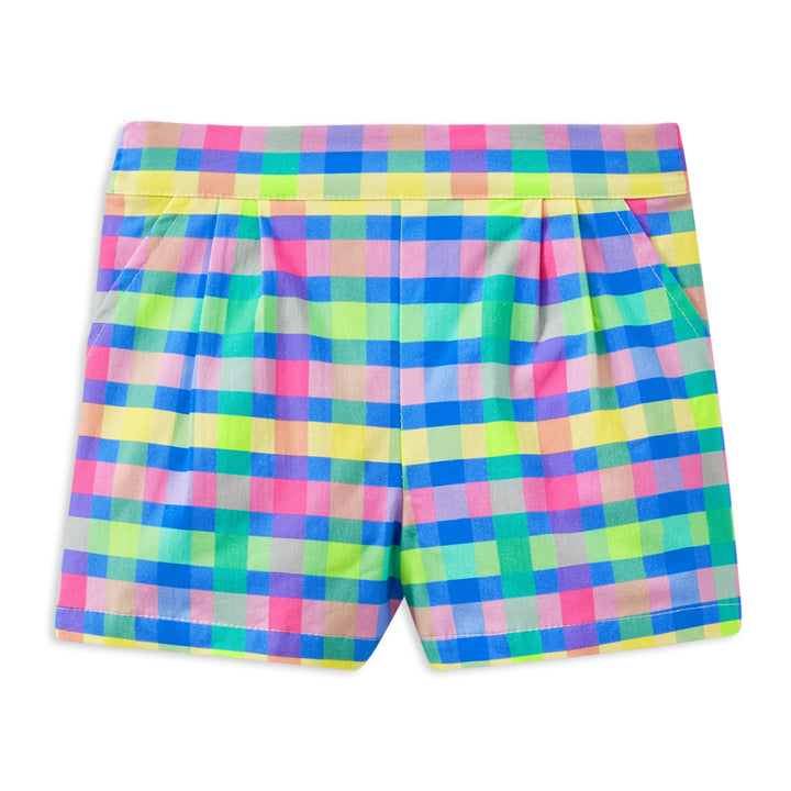 Milky Picnic Check Short