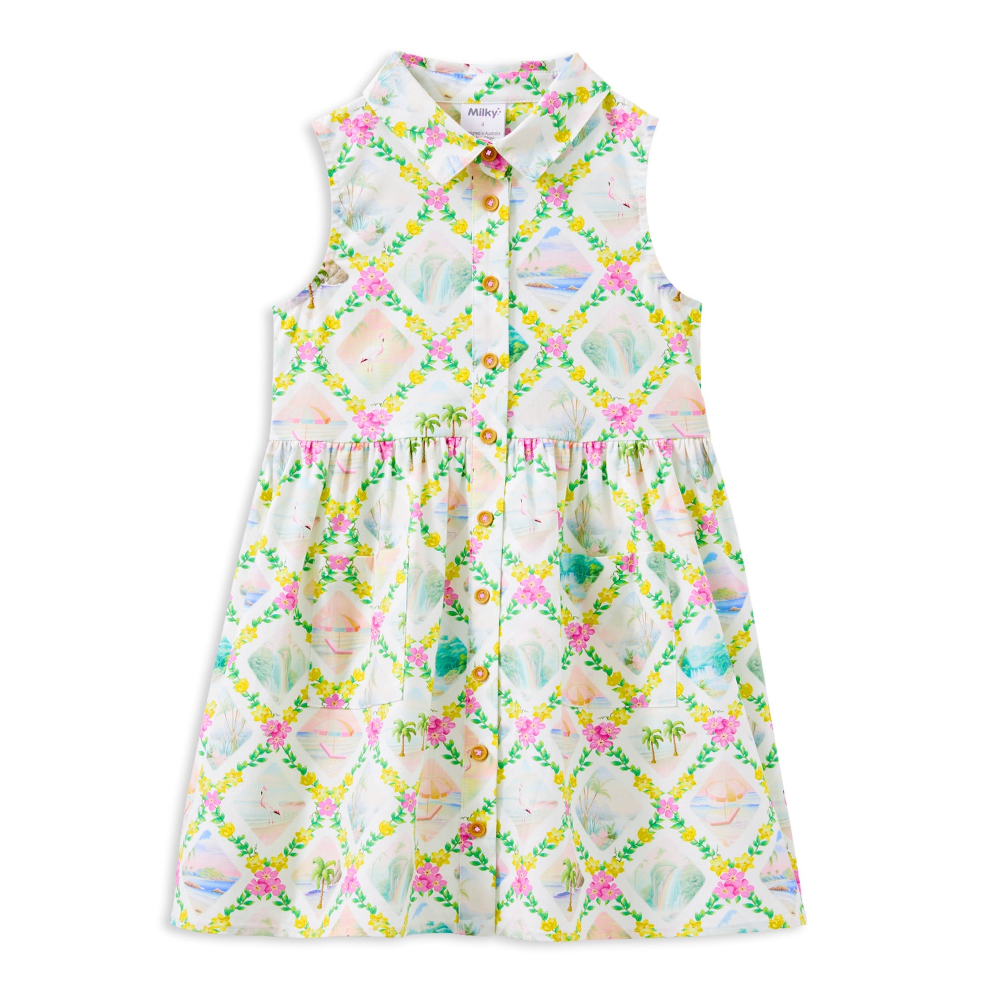 Milky Aloha Dress