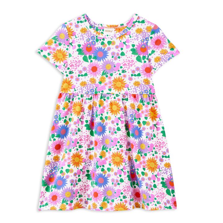 Milky Sunshine Floral Dress