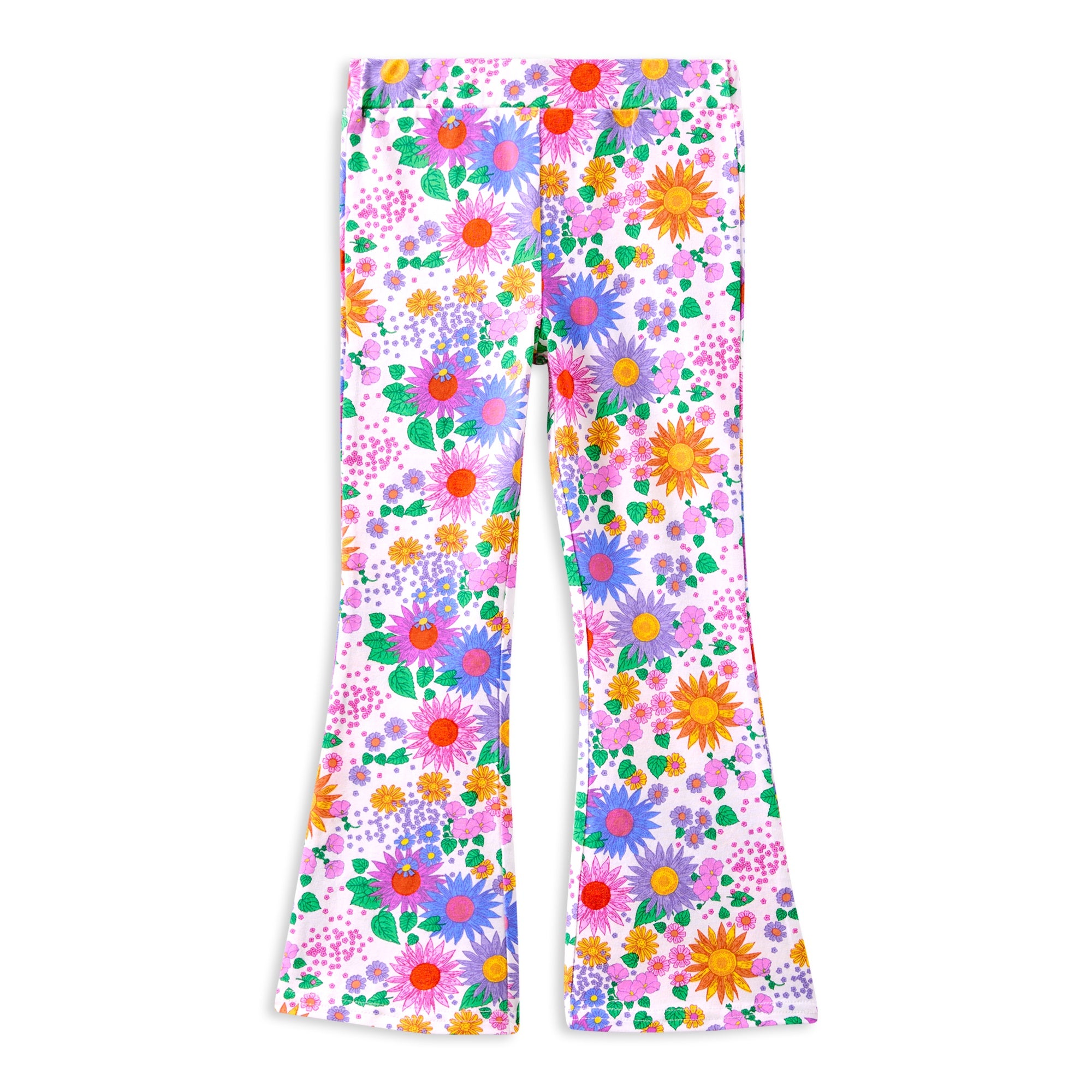 Milky Sunshine Floral Flared Legging