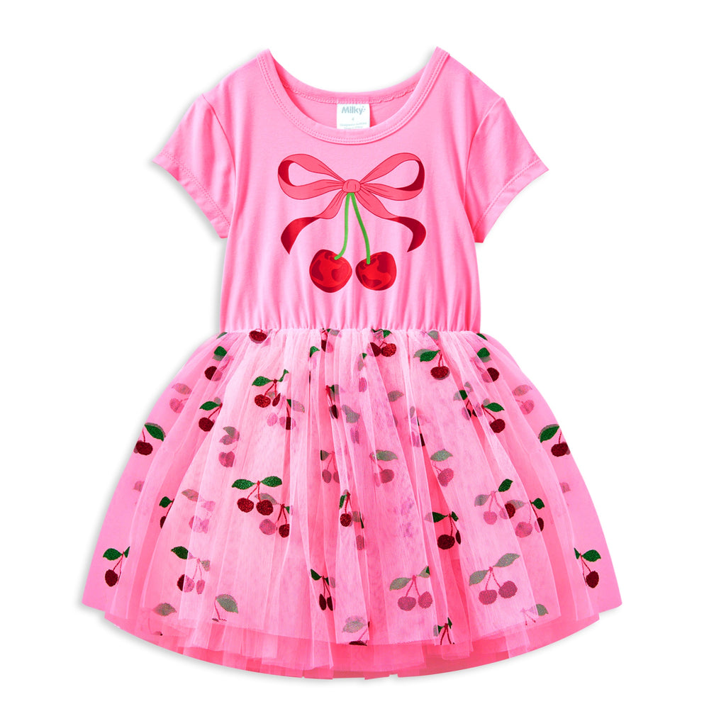 Milky Cherry Tutu Dress