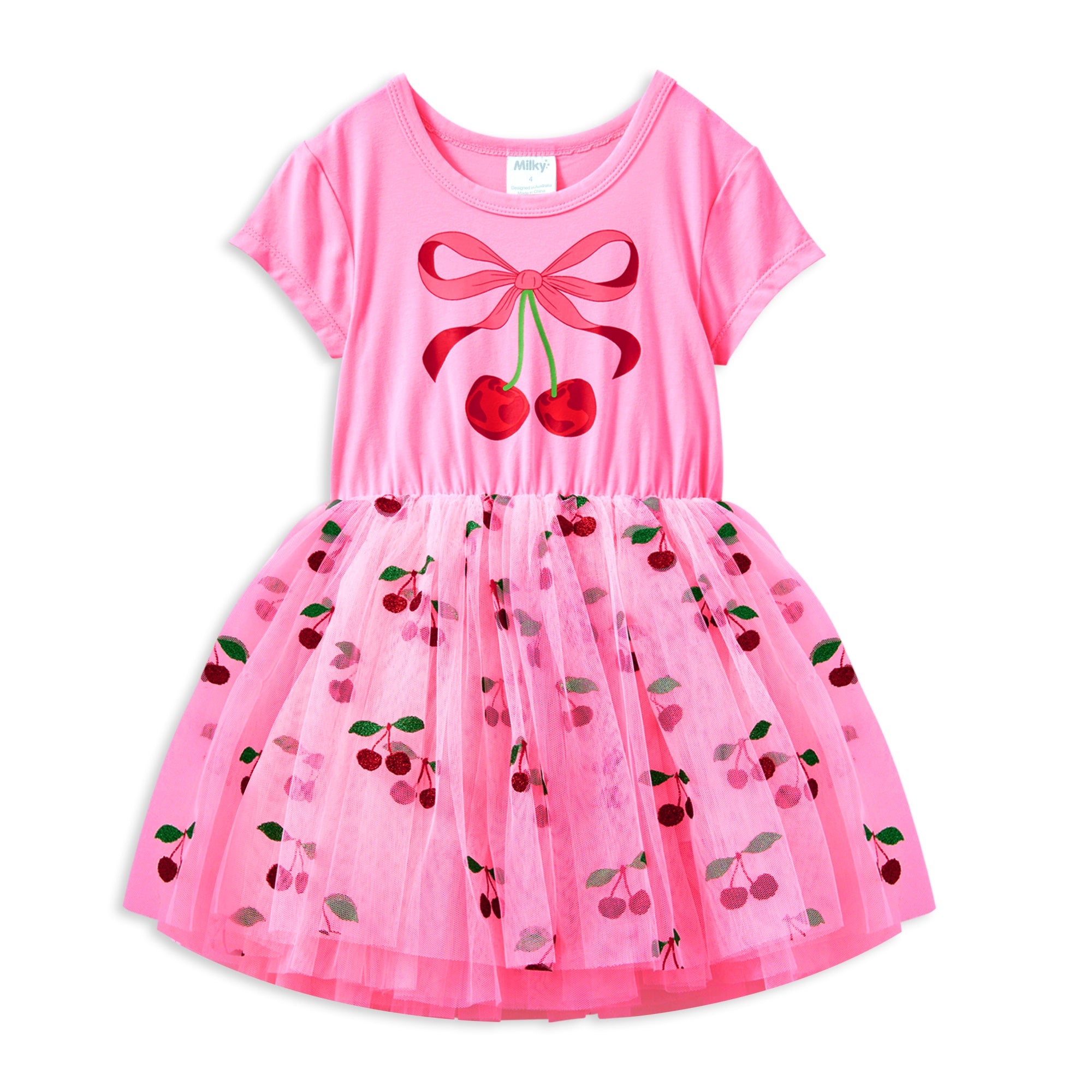 Milky Cherry Tutu Dress
