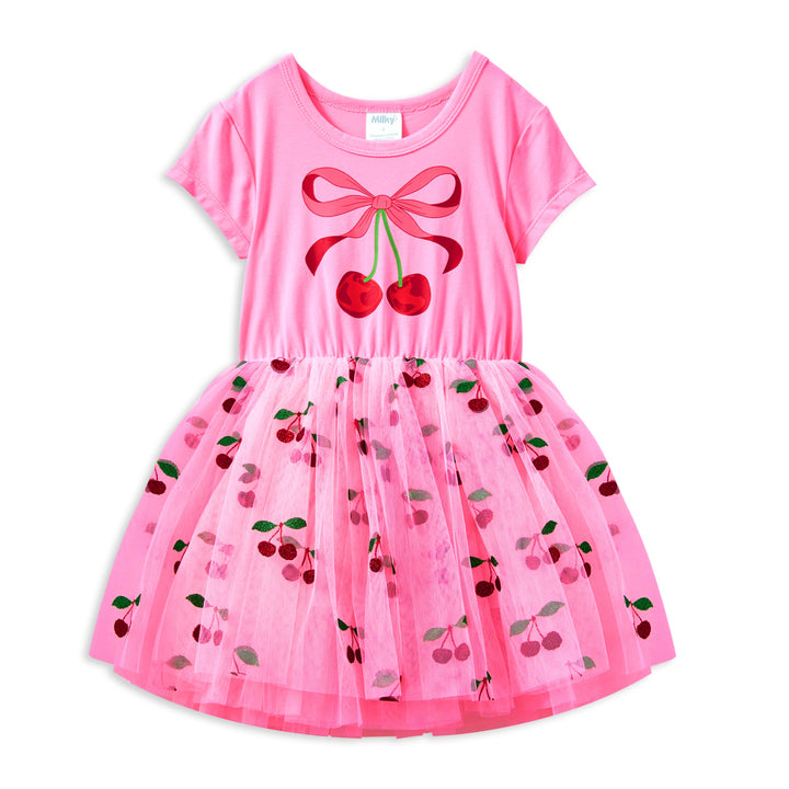 Milky Cherry Tutu Dress