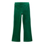 Milky Green Velour Flares