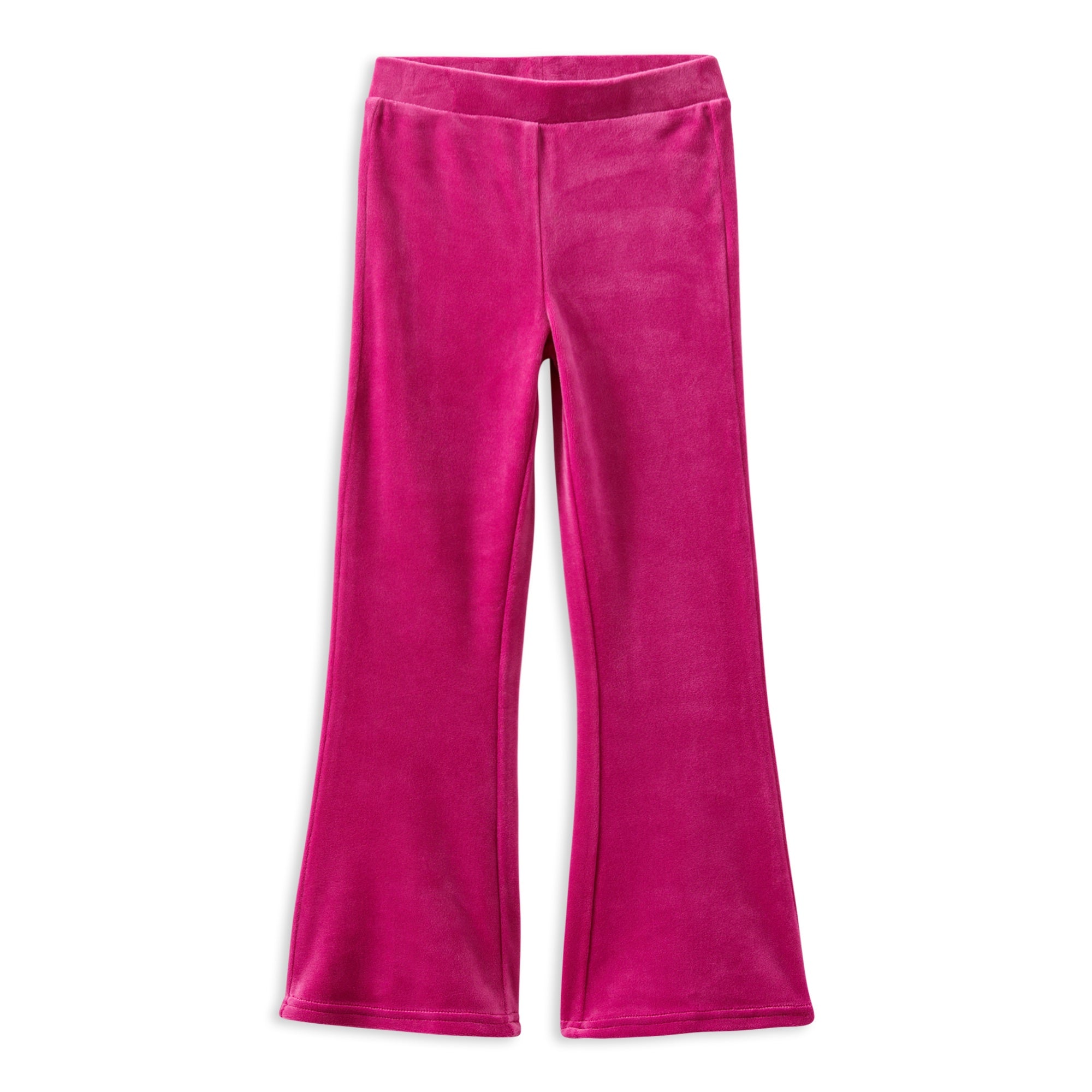Milky Pink Velour Flares