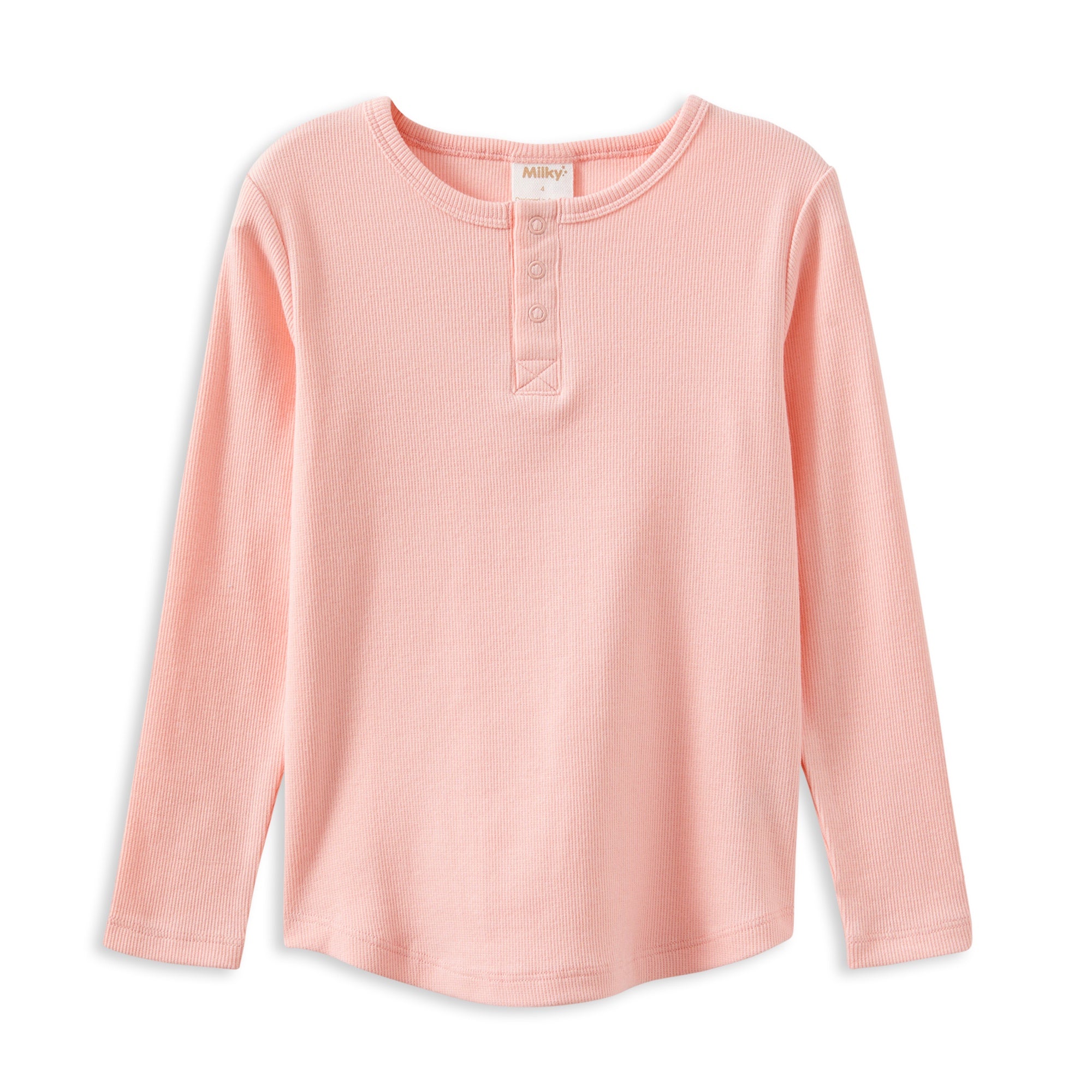 Milky Whisper Rose Henley
