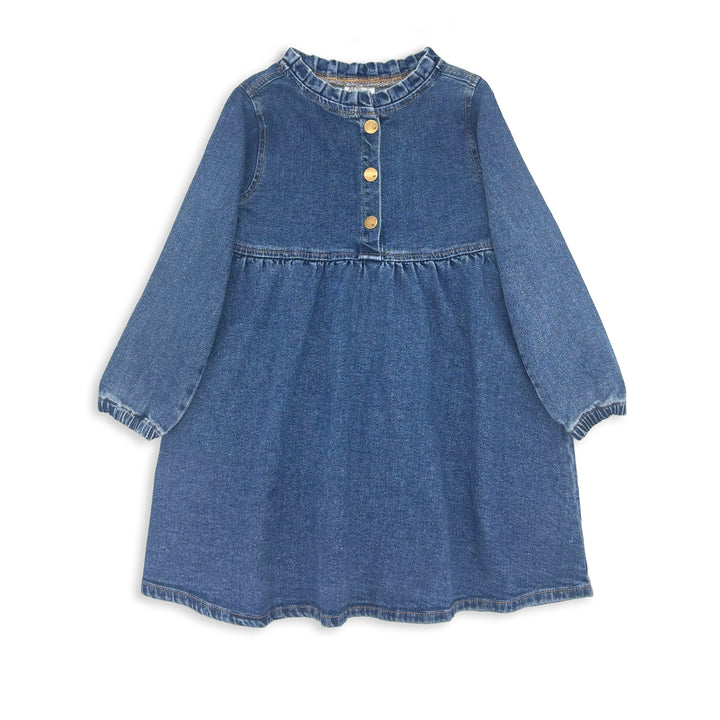Milky Mid Wash Denim Dress