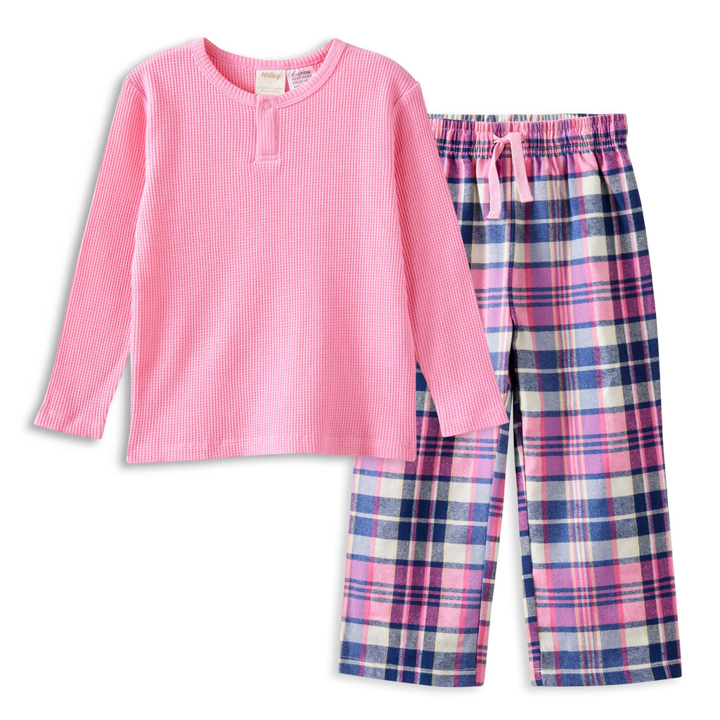 Chester Check PJ's - Marshmellow