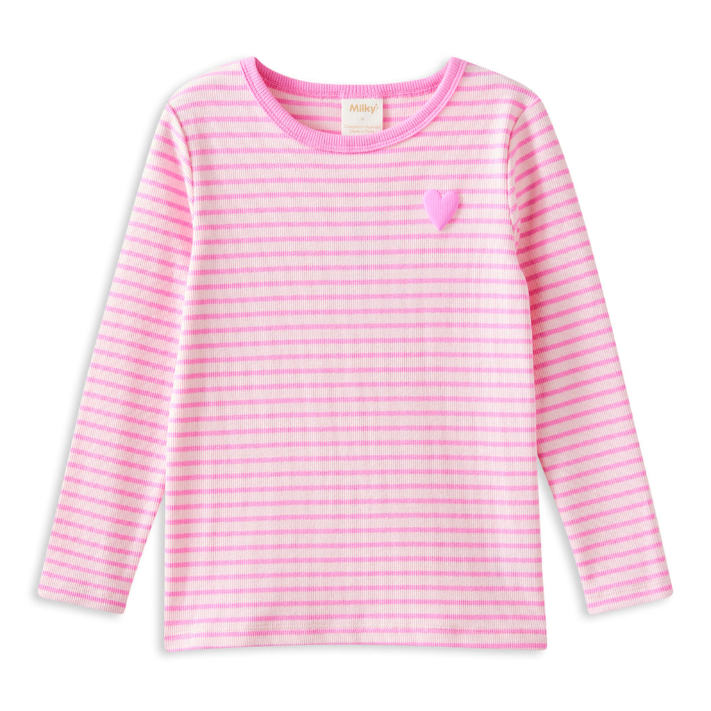 Tickled Pink Stripe Tee