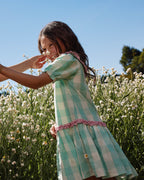 Gingham Collar Dress