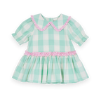 Gingham Collar Dress