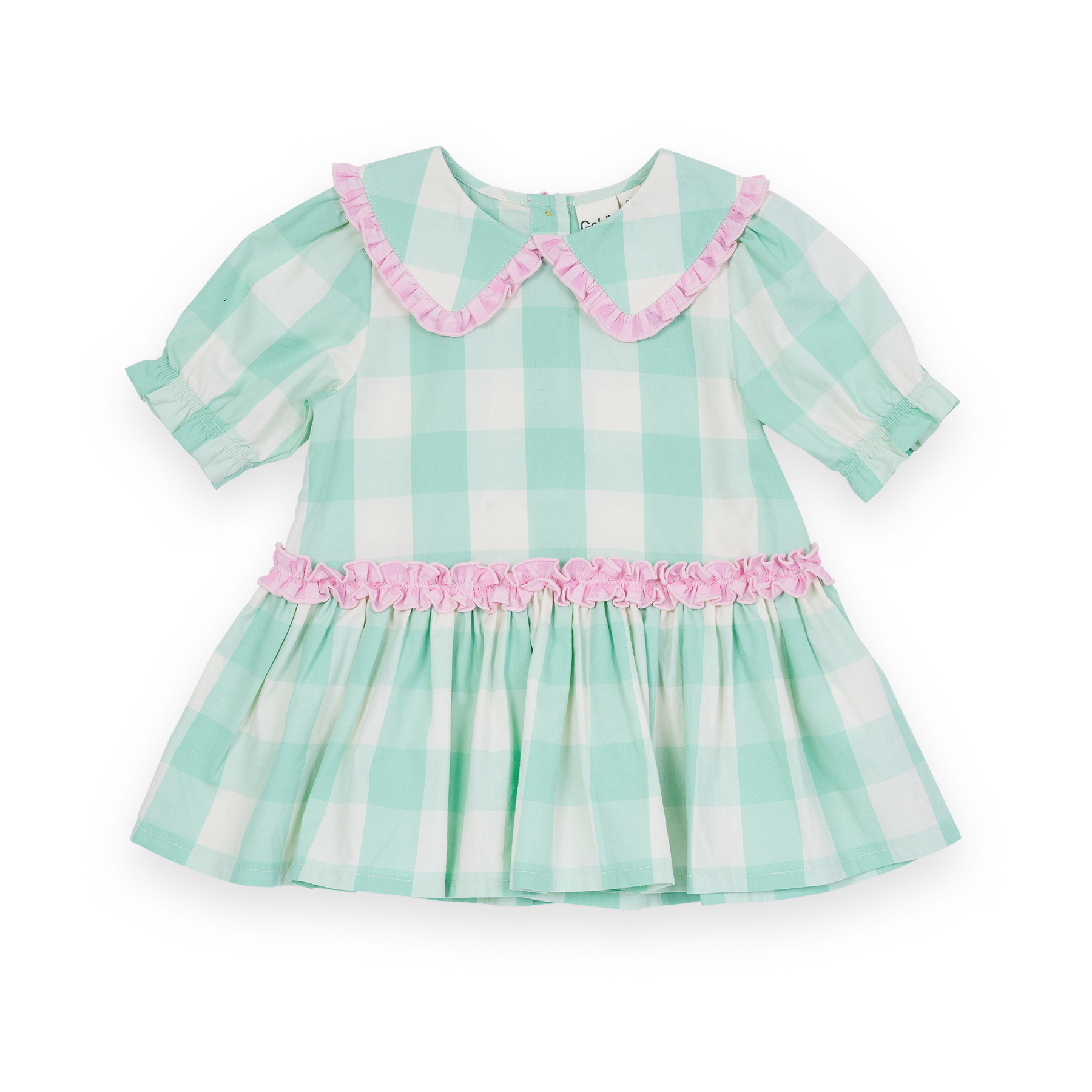 Gingham Collar Dress