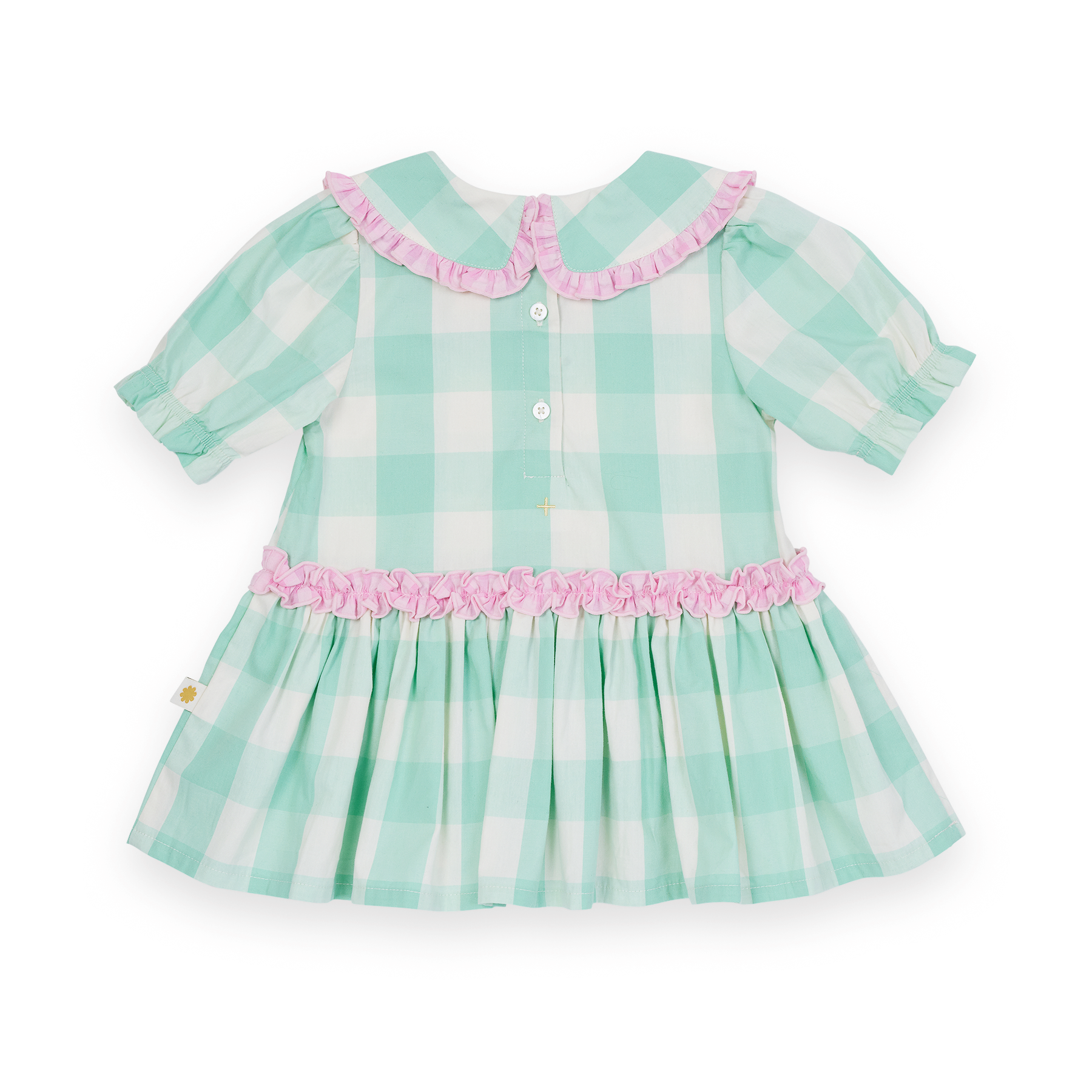 Gingham Collar Dress
