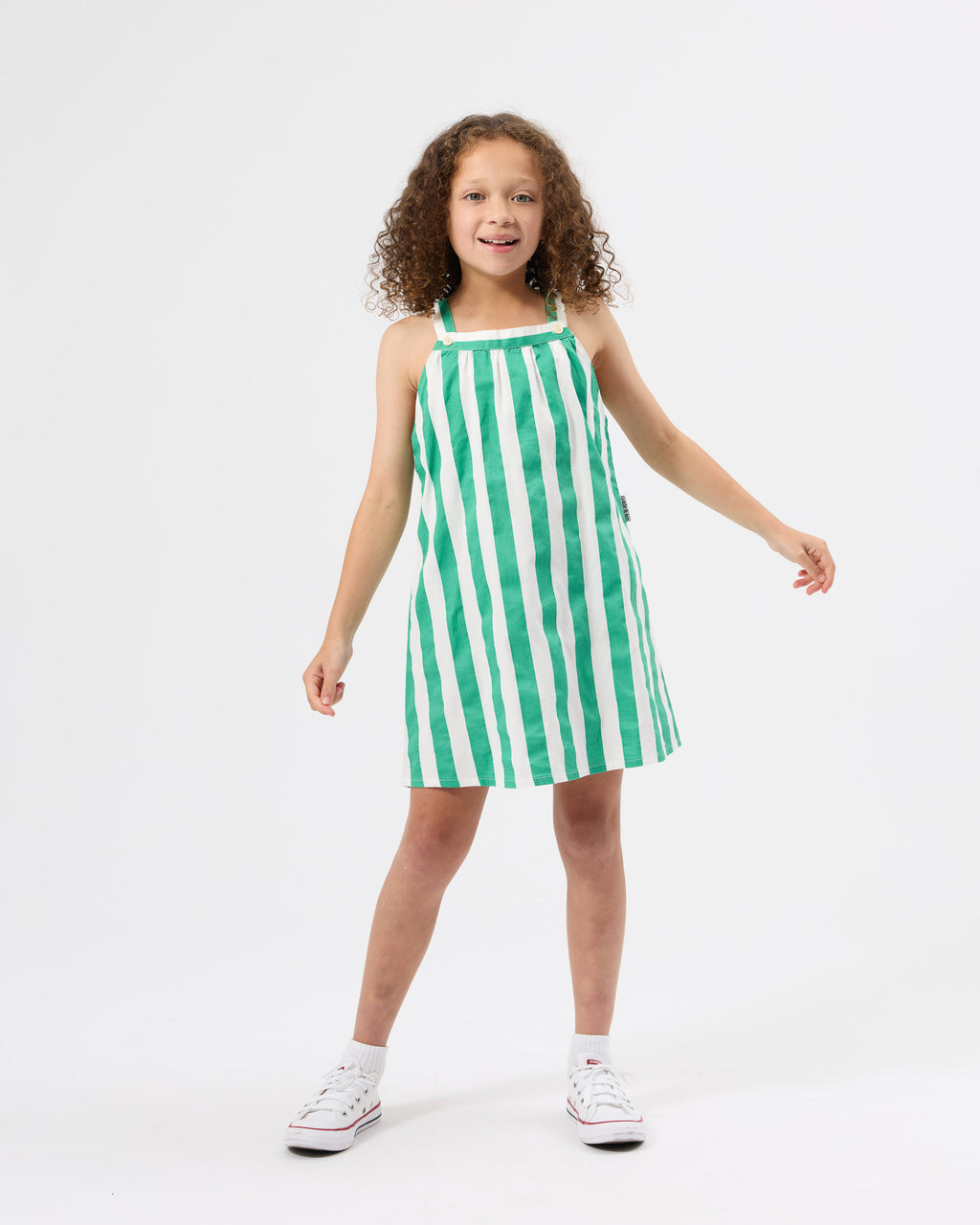 Happy Stripe A-Line Dress
