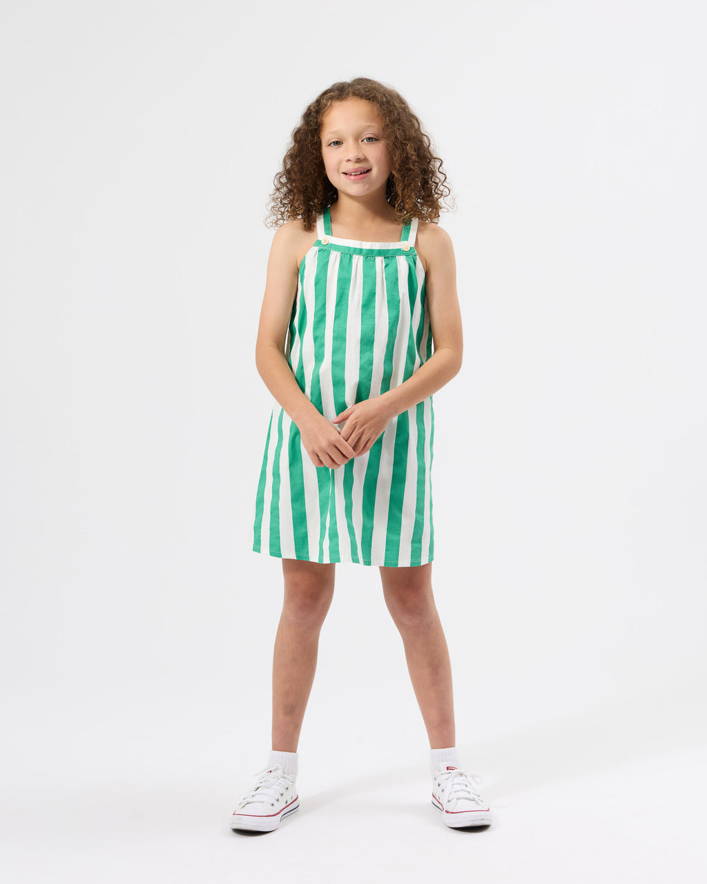 Happy Stripe A-Line Dress